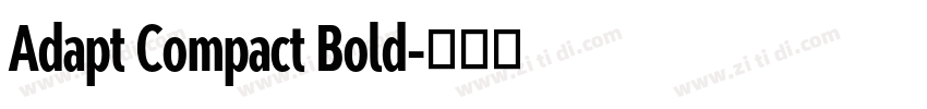 Adapt Compact Bold字体转换